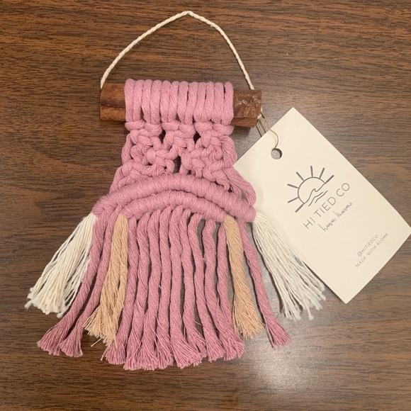 Other - Mini Macrame Handmade Accent Decor Wall Hanging